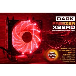 Dark Freezer X92RD DKCCX92RD Intel 775/1156/1155/1150/1151 FM1/FM2/AM2+/AM3+ /AM4 Uyumlu işlemci Soğutucu 