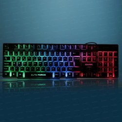 Dark Force Mekanik Hisli Rainbow Aydınlatmalı QTR Siyah (DK-AC-GK1000) Oyuncu Klavye