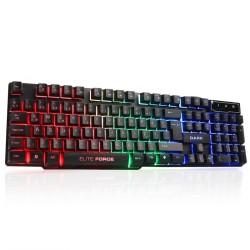 Dark Force Mekanik Hisli Rainbow Aydınlatmalı QTR Siyah (DK-AC-GK1000) Oyuncu Klavye