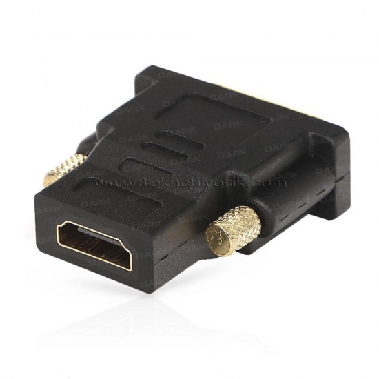 Dark (DK-HD-AFHDMIXMDVI) DVI 24+1 Erkek - Hdmi Dişi Çevirici Adaptör 