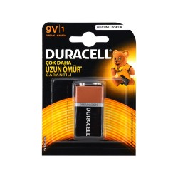 Duracell Alkalin (6LR61/MN1604) 9V Pil