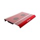 Flaxes Fn-3333K Alumınyum Çift Fanlı Kırmızı Usb Notebook Soğutucu