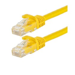 Flaxes FNK-6003S 30 Cm Cat6 (Patch) Sarı Network Kablosu 