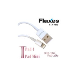 Flaxes FTK-328B Iphone/ iPad4-5/ iPad Mini Şarj Beyaz Data Kablosu