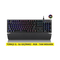 Gamepower Calypso Siyah Optik RGB Mekanik Su Geçirmez Kırmızı Switch Oyuncu Klavye