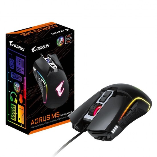 Gigabyte Aorus M5 RGB 16000DPI Oyuncu Mouse