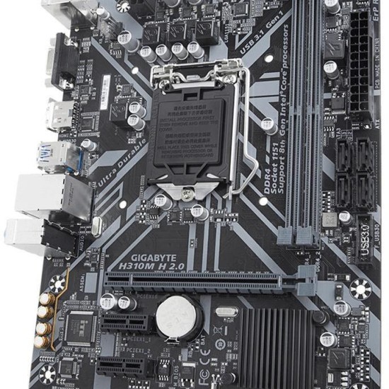Gigabyte H310M H 2.0 Intel H310 2666MHz DDR4 Soket 1151 Vga Hdmi MAtx Anakart