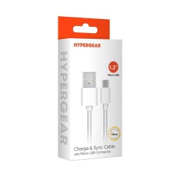 HyperGear Micro USB Beyaz Hızlı Şarj Data Kablosu 