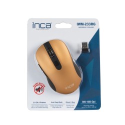 Inca IWM-233RG Altın Sessiz Kablosuz Mouse