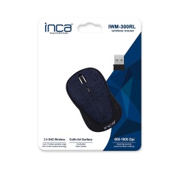 Inca IWM-300RL Lacivert Kumaş Yüzey Kablosuz Mouse