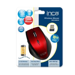 Inca  IWM-500GLK Kırmızı 1600Dpi Kablosuz Mouse