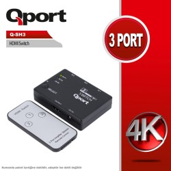 Q-Port Q-SH3 3 Port Hdmi Switch 