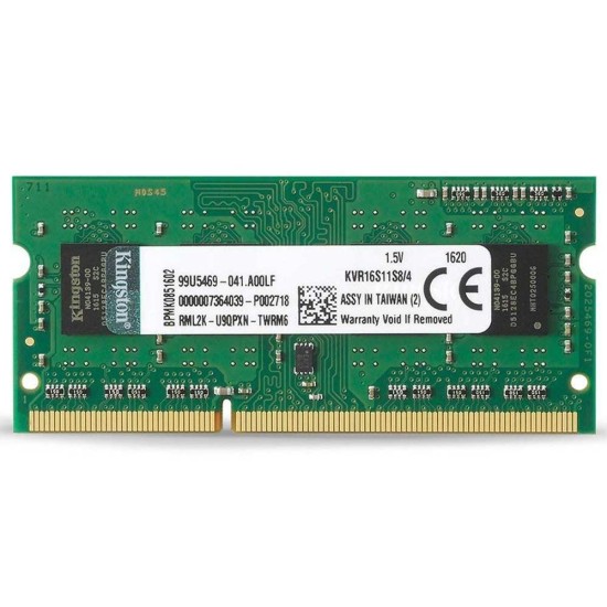 Kingston 4GB DDR3 1600MHz CL11 KVR16S11S8/4G Notebook Ram