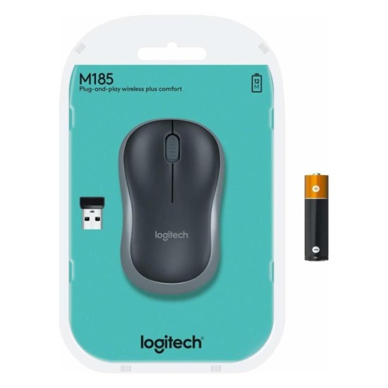 Logitech M185 Gri 910-002235 Kablosuz Mouse