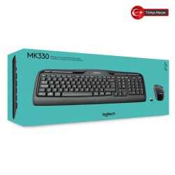 Logitech MK330 QTR Siyah 920-003988 MM Kablosuz Klavye Mouse Set