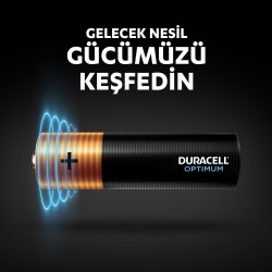 Duracell Optimum Aa Alkalin Pil, 1,5 V Lr6 MN1500, 6lı Paket