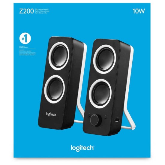 Logitech Z200 980-000810  Midnight Siyah 1+1 Speaker