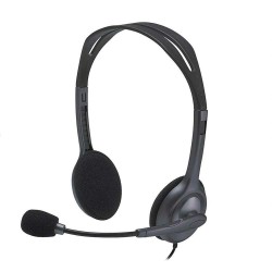 Logitech H110 Kablolu Siyah Headset 981-000271 Mikrofonlu Kulaklık 