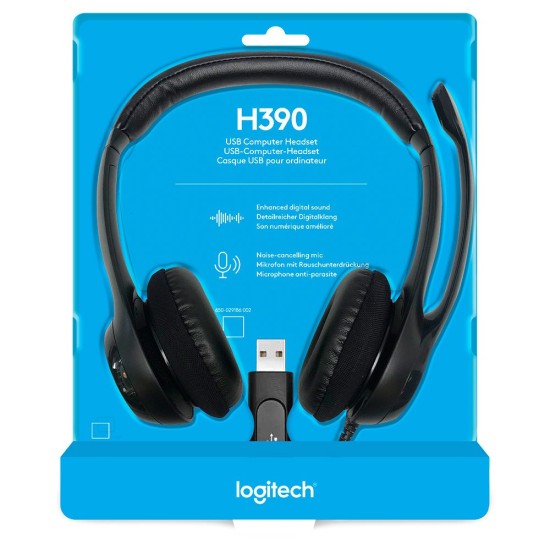 Logitech H390 Kablolu Usb Siyah Headset 981-000406 Mikrofonlu Kulaklık