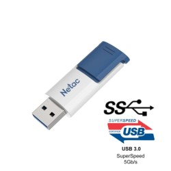 Netac 64GB U182 NT03U182N-064G-30BL Usb3.0 Mavi Usb Bellek