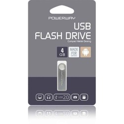 Powerway 4GB Usb2.0 Metal Usb Bellek