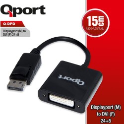 Qport Q-Dpd Dısplayport To DVI Çevirici
