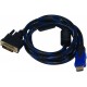 Qport Q-HDV DVI To HDMI 24+1 1.8 Metre Kablo Çevirici