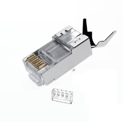 Qport Q-J625M Cat6 RJ45 Metal 25'lik Paket Konnektör