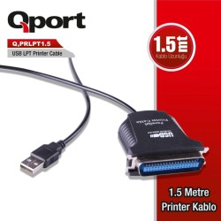 Qport Q-PRLPT1.5  Usb To Lpt 1.5 Printer Kablo