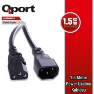 Qport Q-Powu 1.5 Metre Uzatma Power Kablosu