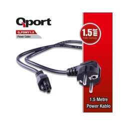 Qport Q-Powy 1.5 Metre Yonca Notebook Power Kablosu