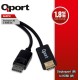 Qport Q-Dph Display Port(M) To HDMI(M) 1.8 Mt Kablo Dönüştürücü