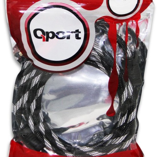 Qport QHDMI5 1.4 3D 5 Metre Altın Uçlu Hdmi Kablo