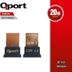 Qport Q-BLU4 Bluetooth 4.0 Adaptör