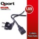 Qport Q-Pow1.5 1.5 Metre PC Power Kablosu