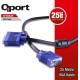 Qport Q-VGA25 15 Pin Filtreli 25 Metre Erkek Erkek Monitör Kablo