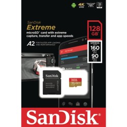 Sandisk 128GB 160MB/s Extreme SDSQXA1-128G-GN6MN MicroSD Hafıza Kartı