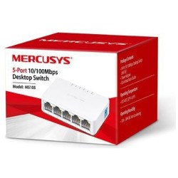 MERCUSYS MS105 5 PORT 10/100 MASAÜSTÜ SWITCH (YÖNETİLEMEZ)