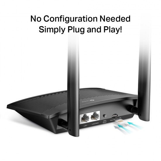 Tp-Link TL-MR100 2 Port 300 Mbps Wireless N 4G LTE (Sim Kart Takılabilen) Router