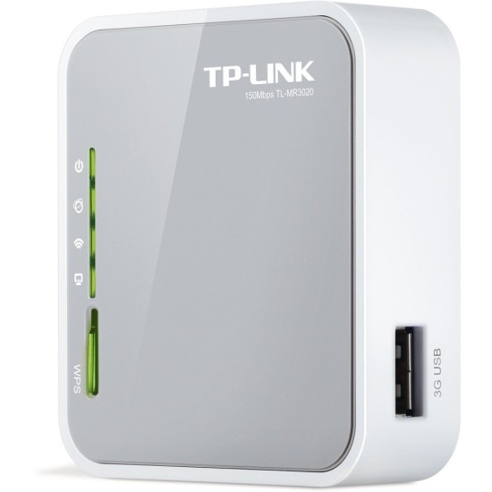 Tp-Link TL-MR3020 150Mbps N Kablosuz Taşınabilir WAN Yedekleme Destekli 3G/4G WISP Client Router/AP/Router