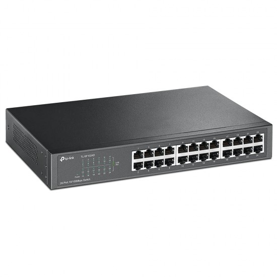 Tp-Link TL-SF1024D 24 Port 10/100Mbps % 75 Enerji Tasarruflu Switch