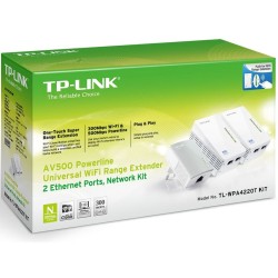 Tp-Link TL-WPA4220T 300Mbps Av600 Kablosuz 3'lü Powerline Adaptör Kit