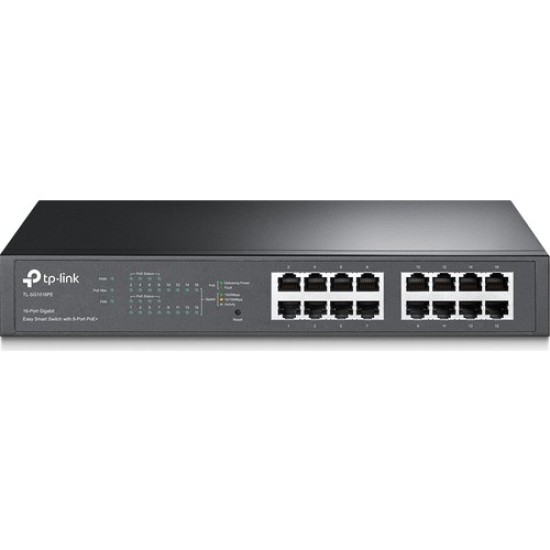 Tp-Link TL-SG1016PE 16-Port Gigabit Easy Smart 8 Port PoE Destekli Switch