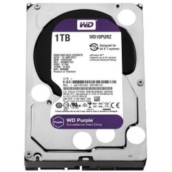 Wd 1TB Purple 5400RPM 64MB Sata3 6gbit/sn WD10PURZ 7/24 Harddisk