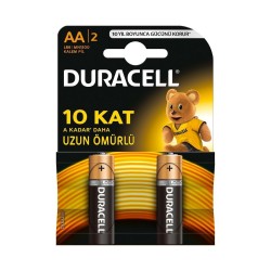 Duracell AA 2'li Alkalin Kalem Pil