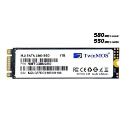 Twinmos 1TB 3DNAND 580MB-550MB/s NGFFGGBM2280 SATA M2 