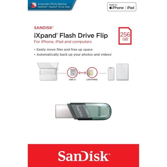Sandisk 256GB SDIX90N-256G-GN6NE Apple İxpand Usb Bellek