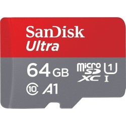 Sandisk 64GB 120MB/s microSDHC A1 Class 10 UHS-I  SDSQUA4-064G-GN6MN Micro Sd Kart