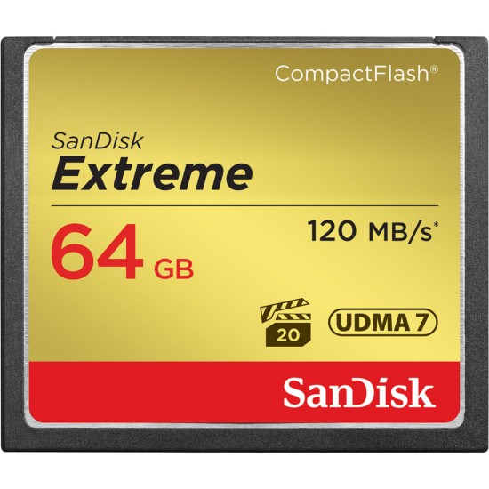 Sandisk 64GB 120MB/s SDCFXSB-064G-G46 Extreme Compact Flash Card