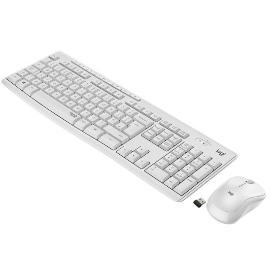 Logitech MK295 QTR Beyaz 920-010089 Sessiz Kablosuz Klavye Mouse Set  